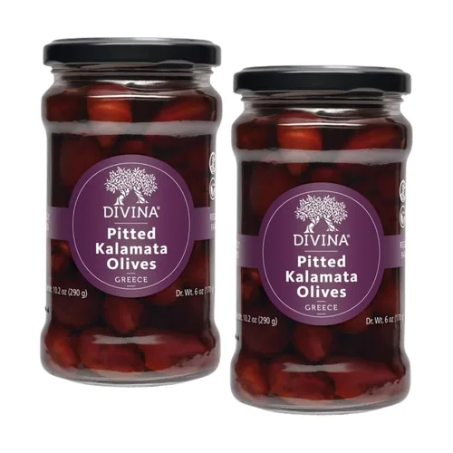 Vista 2 de Divina, Olives Kalamata Pitted, 10.2 onzas