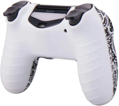 Vista 19 de Sofunii 2pcs Skin for PS4 Controller, Anti-Slip Silicone Cover Shell Case with 8 Thumb Grip Caps, Compatible with PlaySation 4 Slim/Pro Controller