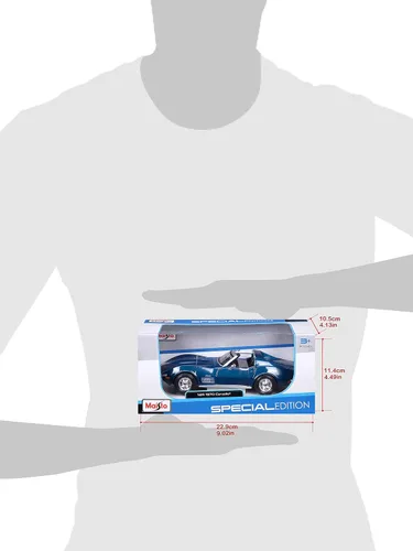 Vista 11 de Maisto 1/24 Edición Especial 1970 Chevrolet Corvette - Azul