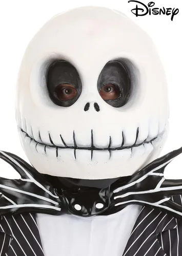 Vista 2 de Disfraz de Jack Skellington de Disney Nightmare Before Christmas de látex para adultos y adolescentes