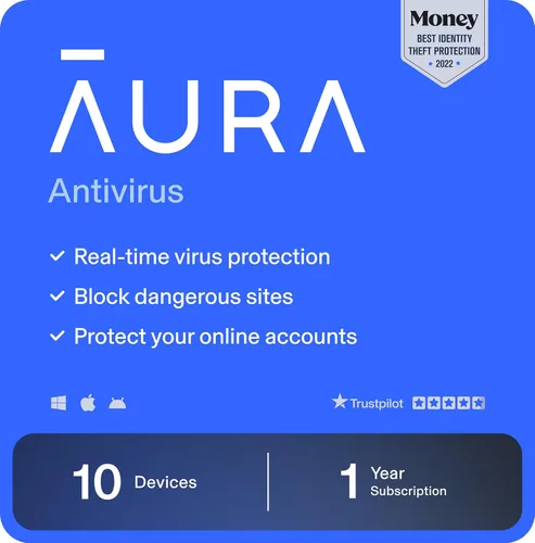 Vista 14 de Aura Ultimate Online Safety Suite Internet Security & Identity Protection Software Antivirus, VPN, Password Manager, Dark Web Monitoring