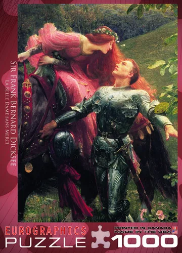 Vista 4 de EuroGraphics La Belle Dame sans Merci (detalle) por Sir Frank Dicksee - Rompecabezas de 1000 piezas