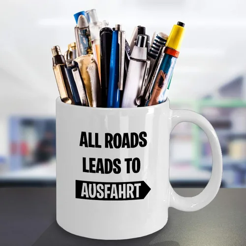 Vista 6 de All Roads Leads To Ausfahrt Taza de café para amante de la música, tentáculos alternativos Nomeansno Punk Rock Fun 11 oz y 15 oz taza de té, Blanco