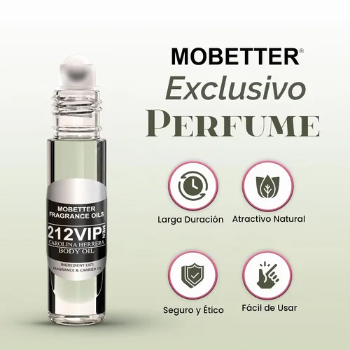 Vista 2 de MOBETTER FRAGRANCE OILS Nuestra impresión de 212 VIP (M) Aceite Corporal de Colonia Hombres