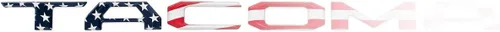 Vista 5 de Pro Series - Insertos de letras para portón trasero compatibles con Tacoma 2016-2023 (bandera americana)