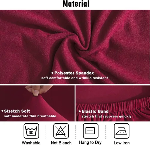 Vista 6 de MIFXIN Fundas para sofá modular en L, 2 piezas, elásticas, suaves, de 3 asientos, en forma de L, para sofá esquinero, protector de muebles para sala