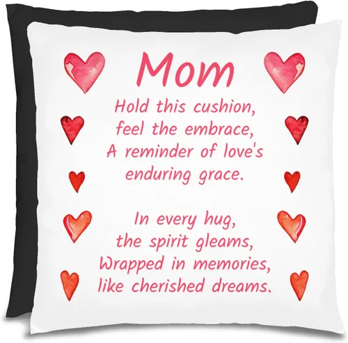 Vista 25 de Almohada para el día de la madre para mujer, almohada personalizada, regalos para mamá, regalos para mamá, almohada para mamá