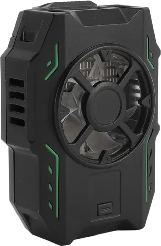 Vista 9 de Phone Cooler with Dual Semiconductor Cooling Chips, Wireless Mobile Phone Radiator, LED Temperature Display and 3 - Speed Fan for Gaming Streaming