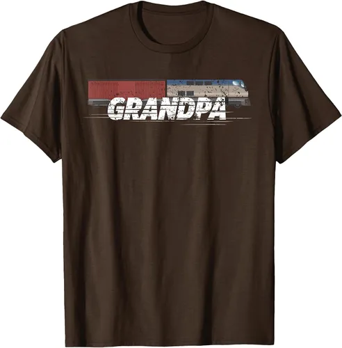 Vista 75 de RC Model Train Shirt Grandpa Train Boxcar HO Scale T-Shirt Negro