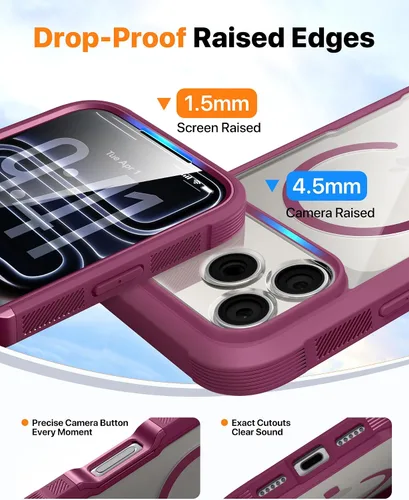 Vista 759 de DIACLARA - Funda transparente compatible con iPhone XR 6.1 pulgadas 2018