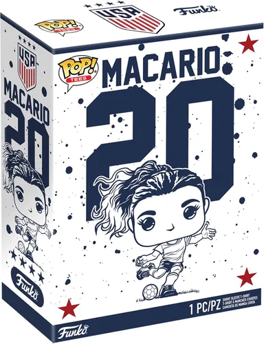Vista 2 de Funko Pop! Boxed Tee Selección Nacional Femenina de Fútbol de Estados Unidos - Caterina Macario - XS