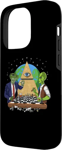 Vista 2 de Funda para iPhone 14 Pro Alien Illuminati Conspiracy Theory All Seeing Eye Aliens