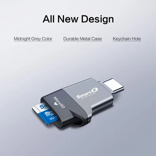 Vista 4 de Lector de Tarjetas MicroSD C356 Tipo-C con Tecnología USB 3.0 de Super Velocidad, Soporta MicroSDXC, MicroSDHC y MicroSD para Windows, Mac OS X