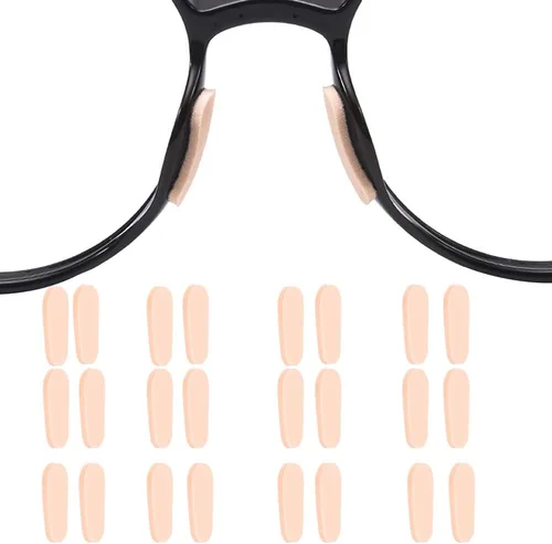 Vista 11 de Almohadillas de nariz de espuma suave para gafas, autoadhesivas, antideslizantes, para gafas de marco de plástico, lentes de sol, 12 pares