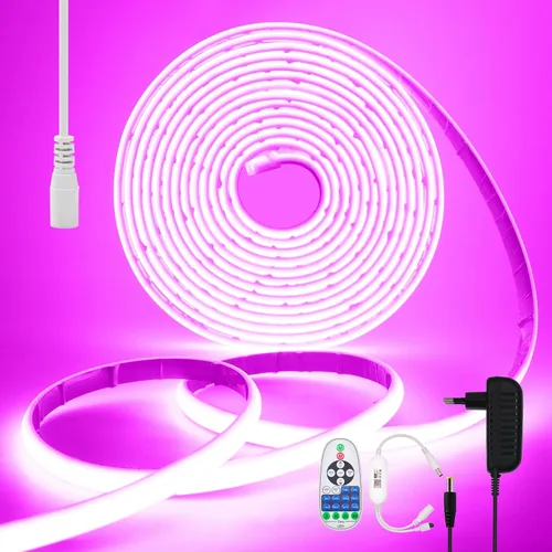 Vista 9 de KISUFU Tira de luces LED de neón COB de 12 V, IP68, impermeable, flexible, regulable, para el hogar, cocina, sala de estar, decoración de bricolaje
