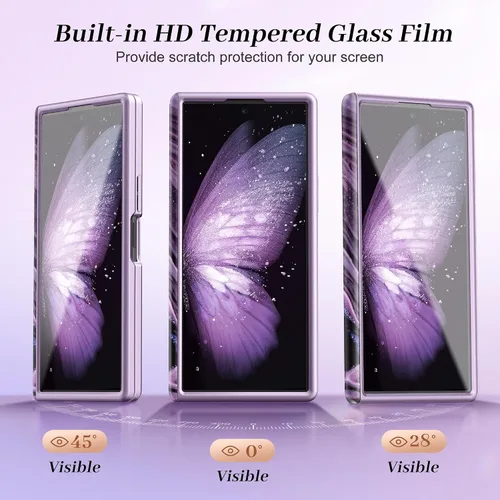Vista 2 de GVIEWIN Funda para Z Fold 7 con Protector de Pantalla HD Integrado [Compatible con Magsafe][Soporte Oculto] Protección Magnética de Cuerpo Completo