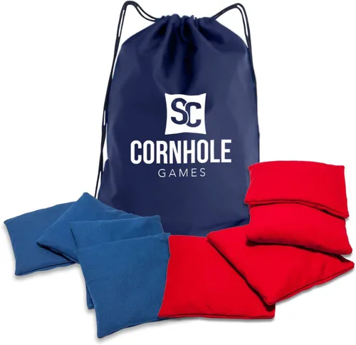 Vista 9 de Bolsas de cornhole resistentes al clima (juego de 8) - Tamaño/peso profesional de regulación (16 oz) - Uso en tableros de cornhole profesionales
