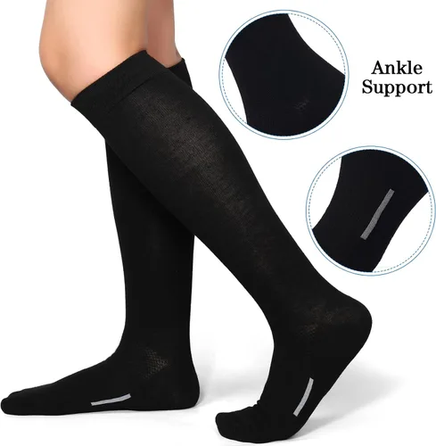Vista 7 de Haysandy 24 pares de calcetines de fútbol juvenil de fútbol sóftbol equipo de béisbol calcetines unisex de tubo largo alto