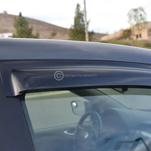 Vista 6 de R&L Racing Smoke - 4 viseras deflectoras de protección solar y lluvia compatibles con Corolla 2009-2013