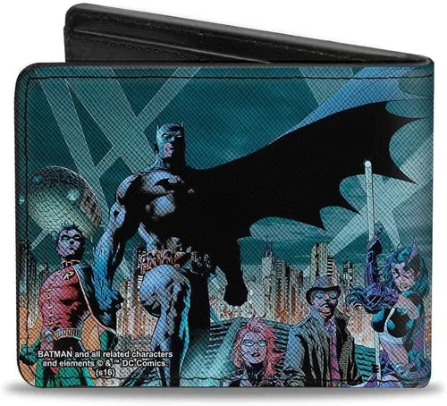 Vista 2 de BatmanCartera color Batman problema 619Hush 9-character Gotham City Skyline