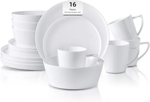 Vista 6 de Bone China - Forma de cono de porcelana, Elegance White Cup Espresso de 5 onzas y platillo, juego de 6 tazas y 6 platillos