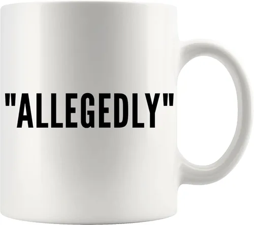Vista 10 de Allegedly Lawyer - Taza divertida de graduación para estudiantes de derecho, profesores, abogados, taza de café de cerámica, novedosa, 11 onzas