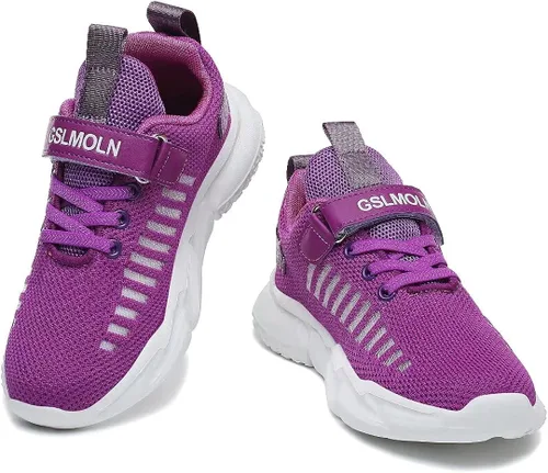 Vista 2 de Jakcuz Tenis de plataforma para niños, ultraligeros, transpirables, informales, para gimnasio, deportes, caminar, para niñas y niños