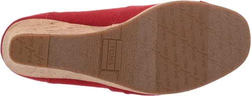 Vista 4 de TOMS - Sandalias clásicas de cuña alpargata para mujer