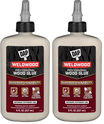 Vista 8 de DAP Weldwood - Pegamento profesional para madera, amarillo, 8 onzas (7079800480)