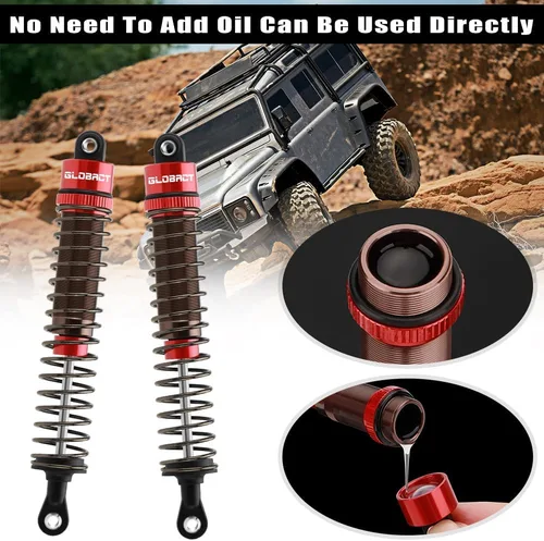 Vista 3 de Juego de 4 amortiguadores RC ajustable para coche de oruga RC Axial SCX10 TRX4 D90 (4.331 in)