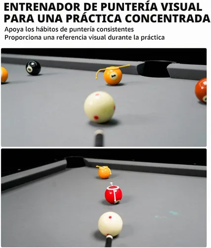 Vista 2 de CRICAL Paquete de 3 entrenadores de billar, ayuda para apuntar a la práctica de precisión y el desarrollo de habilidades, diseñado
