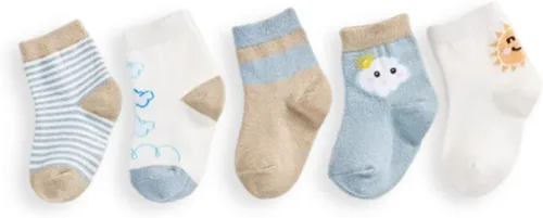 Vista 2 de Magic Pet Calcetines de algodón para niños, para deportes, escuela, fútbol, béisbol, guardería, divertidos, para niños pequeños, 5 pares, 1 paquete