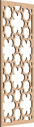 Vista 105 de 9 3/8"W x 24 3/8"H x 1/4"T Southgate Decorativos Paneles De Pared De Madera Calado, Abedul