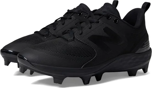 Vista 7 de New Balance Fresh Foam 3000 V7 - Zapatos de béisbol moldeados para hombre, color rojo mercurio/dorado, talla 6.5 M