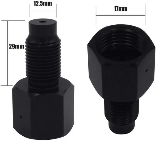 Vista 5 de Genrics Paintball PCP CO2 tanque a 3.10 oz cartucho cápsula roscada adaptador