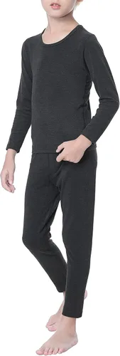 Vista 2 de American Trends Boys Thermal Underwear Set Toddler Long Johns Set Fleece Lined Base Layer Winter Thermals Sets for Kids
