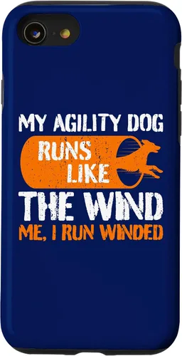 Vista 13 de iPhone 14 Dog Agility Handler - My Dog Runs - Funny Dog Agility Case