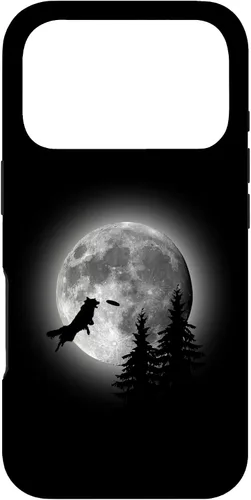 Vista 30 de Border Collie Catching Frisbee Moon Case for iPhone 16