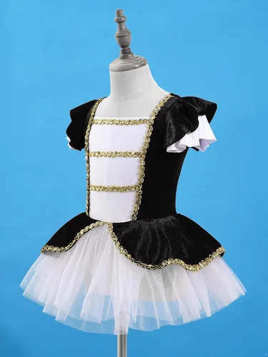 Vista 4 de Kids Girls Ballet Dance Dress Leotard Festival Fairytale Cosplay Costume Tutu Skirt Dancewear