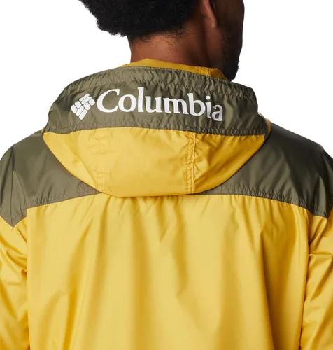 Vista 5 de Columbia Cortavientos Challenger para hombre pepita dorada/verde piedra