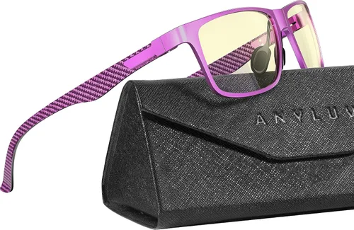 Vista 28 de ANYLUV Blue Light Glasses Men, Relieve Eyestrain and Eye Protection, Al-Mg Metal Computer Blue Light Blocking Glasses
