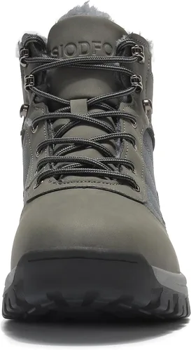 Vista 3 de TSIODFO Botas de nieve para hombre de invierno impermeables para senderismo al aire libre