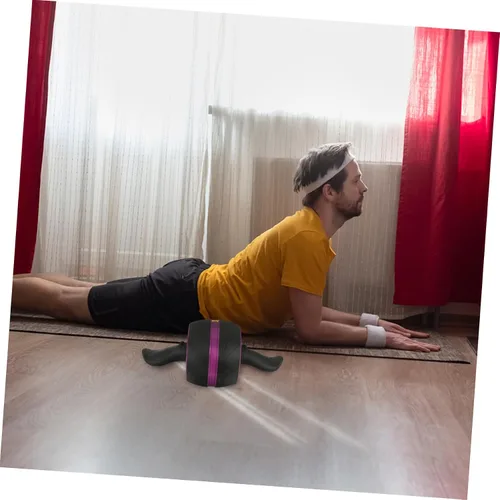 Vista 3 de Rueda de rodillo abdominal con asas ergonómicas y núcleo de alfombrilla extra, rueda de entrenamiento para gimnasio en casa, adecuada