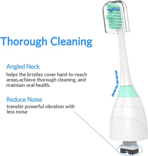 Vista 7 de Cabezales de cepillo de dientes de repuesto para Philips Sonicare E Series, cabezal de cepillo de repuesto compatible con Phillips Sonic Care