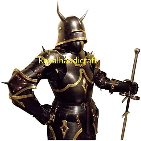 Vista 4 de Royal Handicraft - Armadura medieval para Halloween, cosplay, juego de rol y juego de teatro, armadura medieval vintage para adultos, armadura