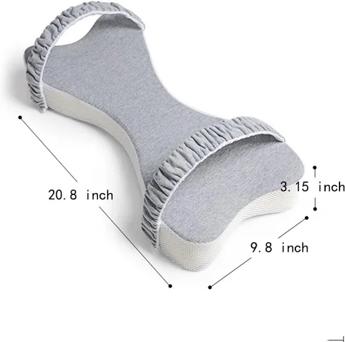 Vista 9 de Almohada de espuma viscoelástica para dormir, soporte para piernas y rodillas para embarazo, dolor de espalda, cadera y ciática, ideal para dormir