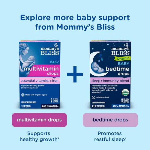 Vista 7 de Mommy's Bliss - Gotas de probióticos para bebés, para los gases, estreñimiento y alivio de los síntomas de los cólicos. Para edades desde recién