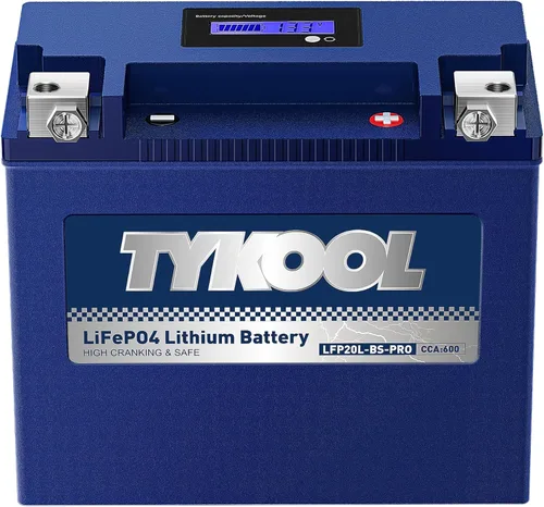 Vista 16 de TYKOOL YTZ5S - Batería de litio para motocicleta, 12,8 V, 3 Ah, 180 CCA LiFePO4, batería para deportes de motor para ATV, UTV, motos de nieve, moto