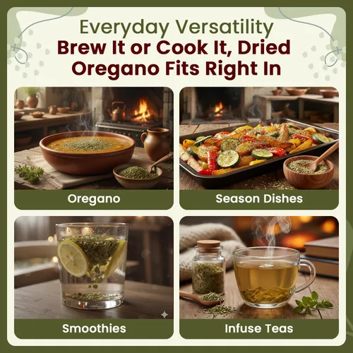 Vista 7 de Organic Way Hoja de orégano seca cortada y tamizada (Origanum vulgare) - Cosecha silvestre europea Certificado orgánico y Kosher Vegano, sin OMG