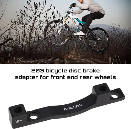 Vista 2 de Adaptador de soporte de montaje de freno de disco de bicicleta Freno de disco de bicicleta para 203 Rotor